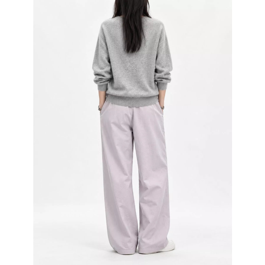 V-Neck Dropped Shoulder Sweater Apparel and Accessories