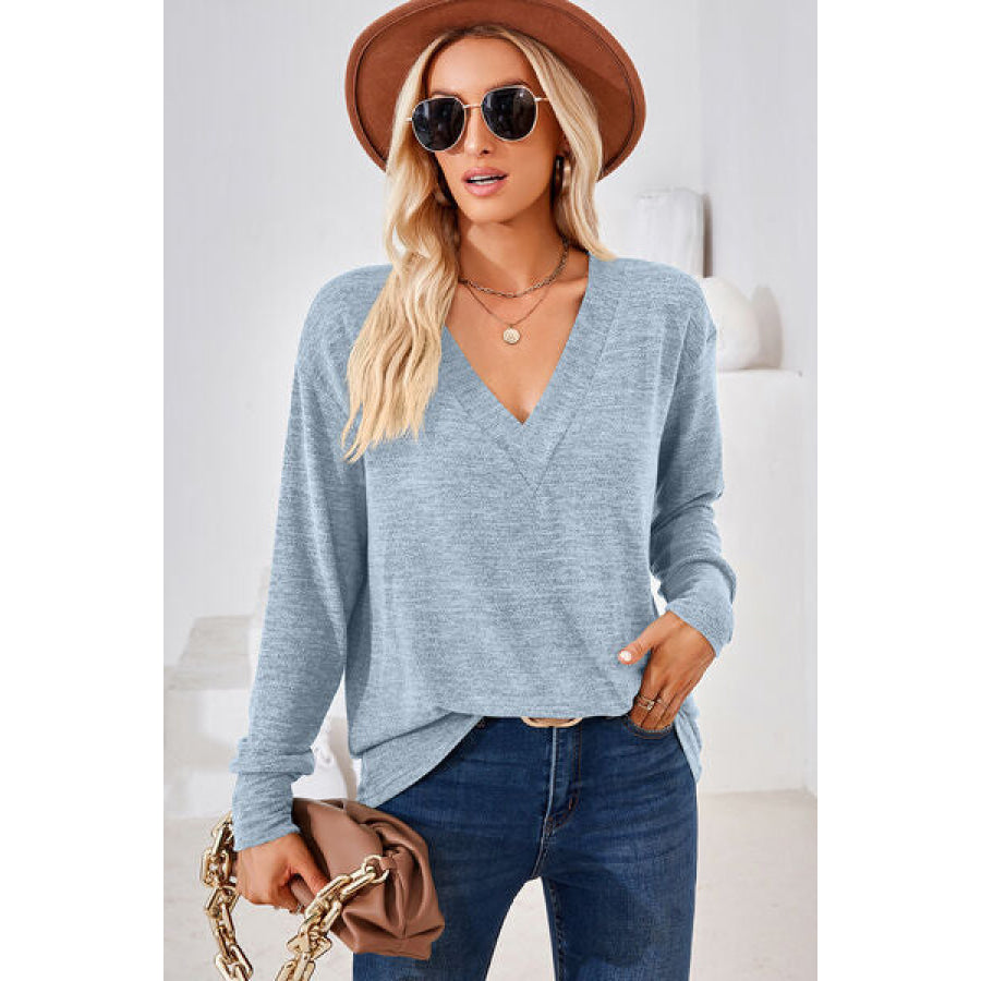 V - Neck Dropped Shoulder T - Shirt Apparel and Accessories