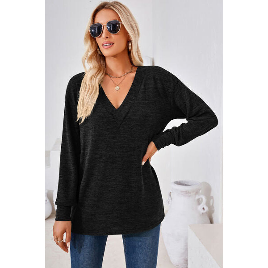 V - Neck Dropped Shoulder T - Shirt Apparel and Accessories