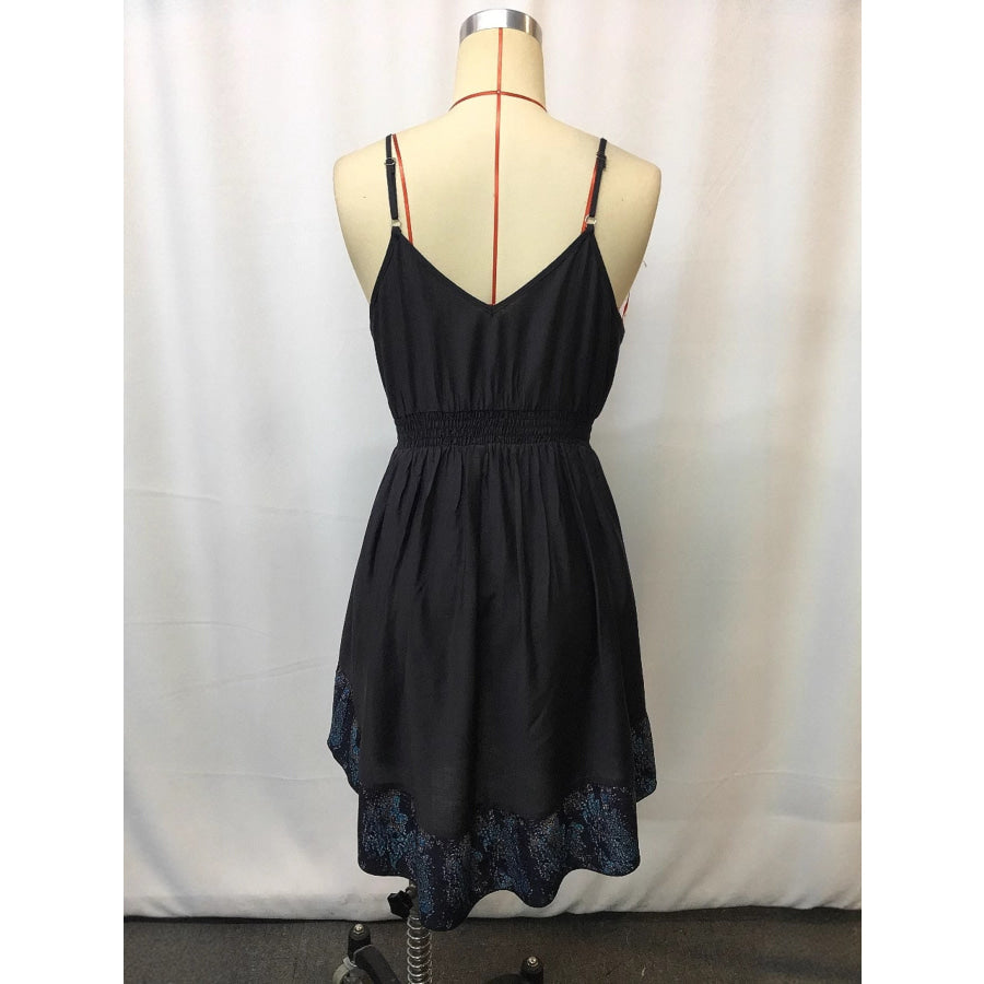 V-Neck Floral Mini Cami Dress Apparel and Accessories