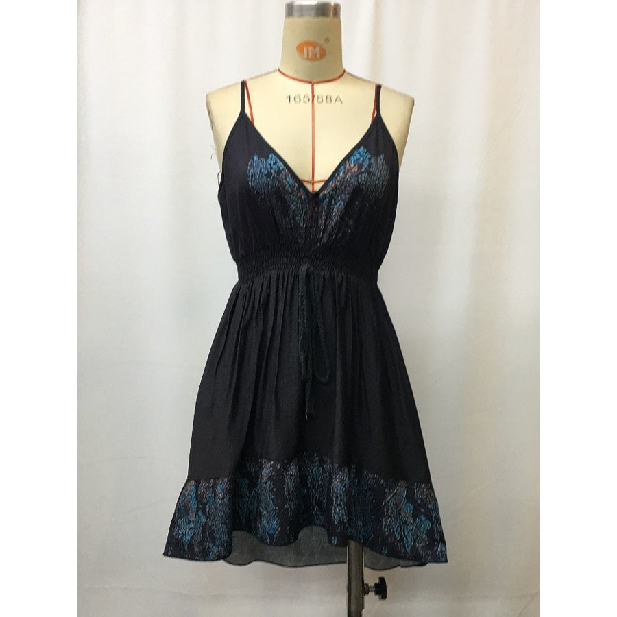 V-Neck Floral Mini Cami Dress Apparel and Accessories
