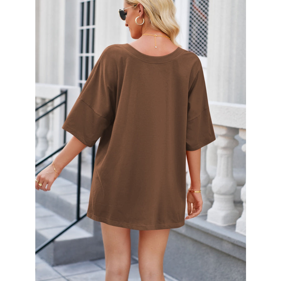 V - Neck Half Sleeve Top and Shorts Set Apparel and Accessories