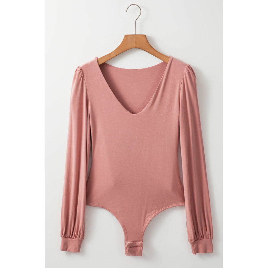 V-Neck Long Sleeve Bodysuit Apparel and Accessories