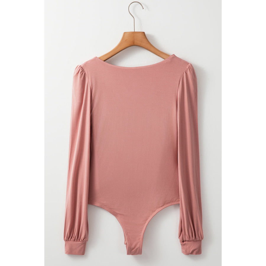 V-Neck Long Sleeve Bodysuit Apparel and Accessories