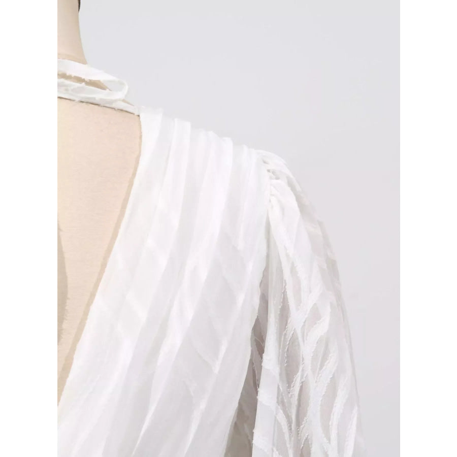 V-Neck Long Sleeve Maxi Dress Apparel and Accessories