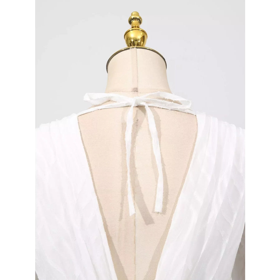 V-Neck Long Sleeve Maxi Dress Apparel and Accessories