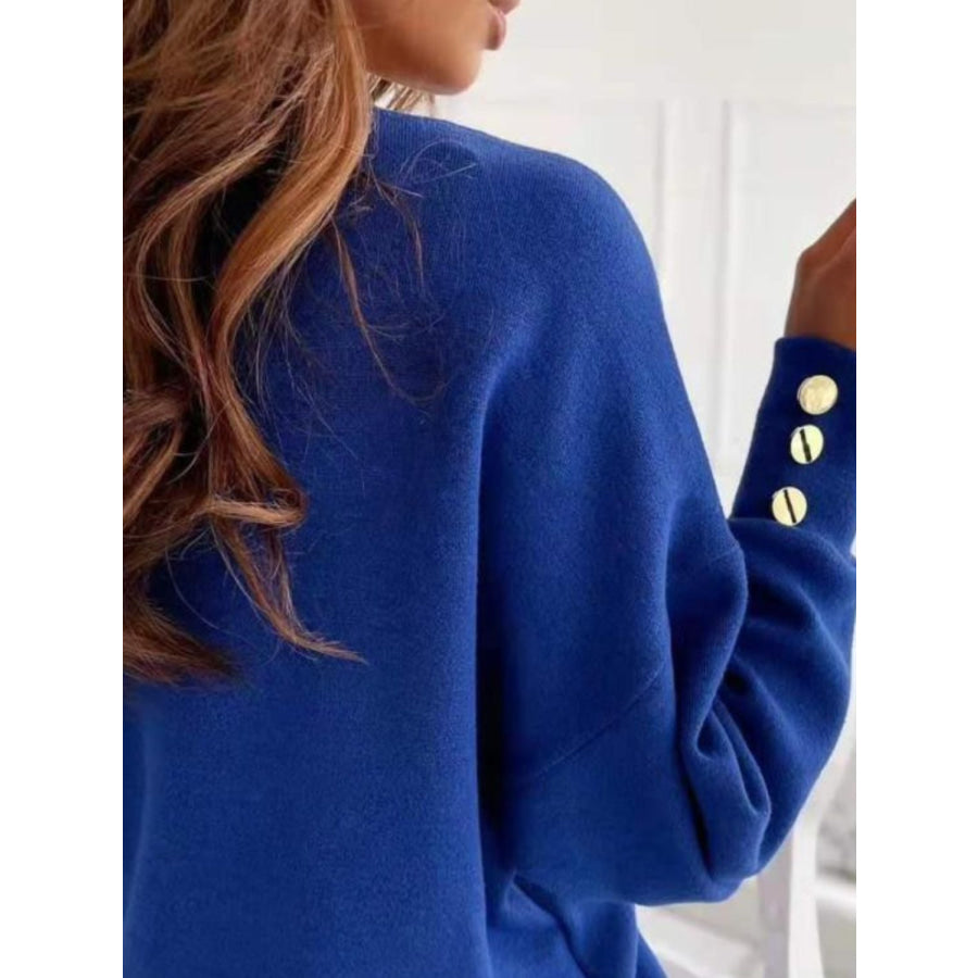 V-Neck Long Sleeve Sweatshirt Apparel and Accessories