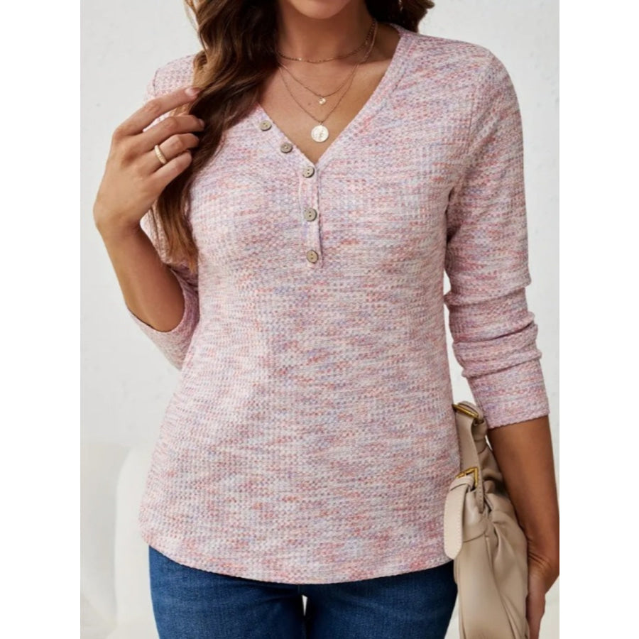 V-Neck Long Sleeve T-Shirt Apparel and Accessories