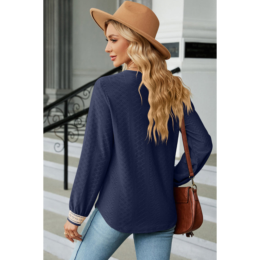 V - Neck Long Sleeve T - Shirt Apparel and Accessories
