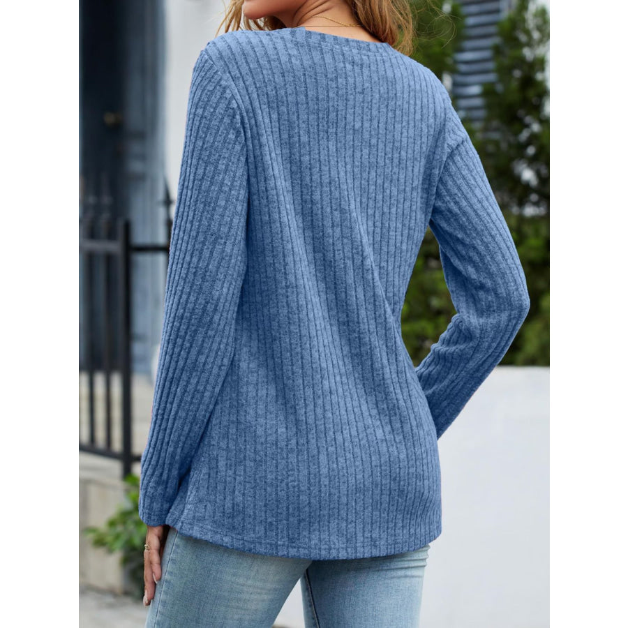 V-Neck Long Sleeve T-Shirt Apparel and Accessories