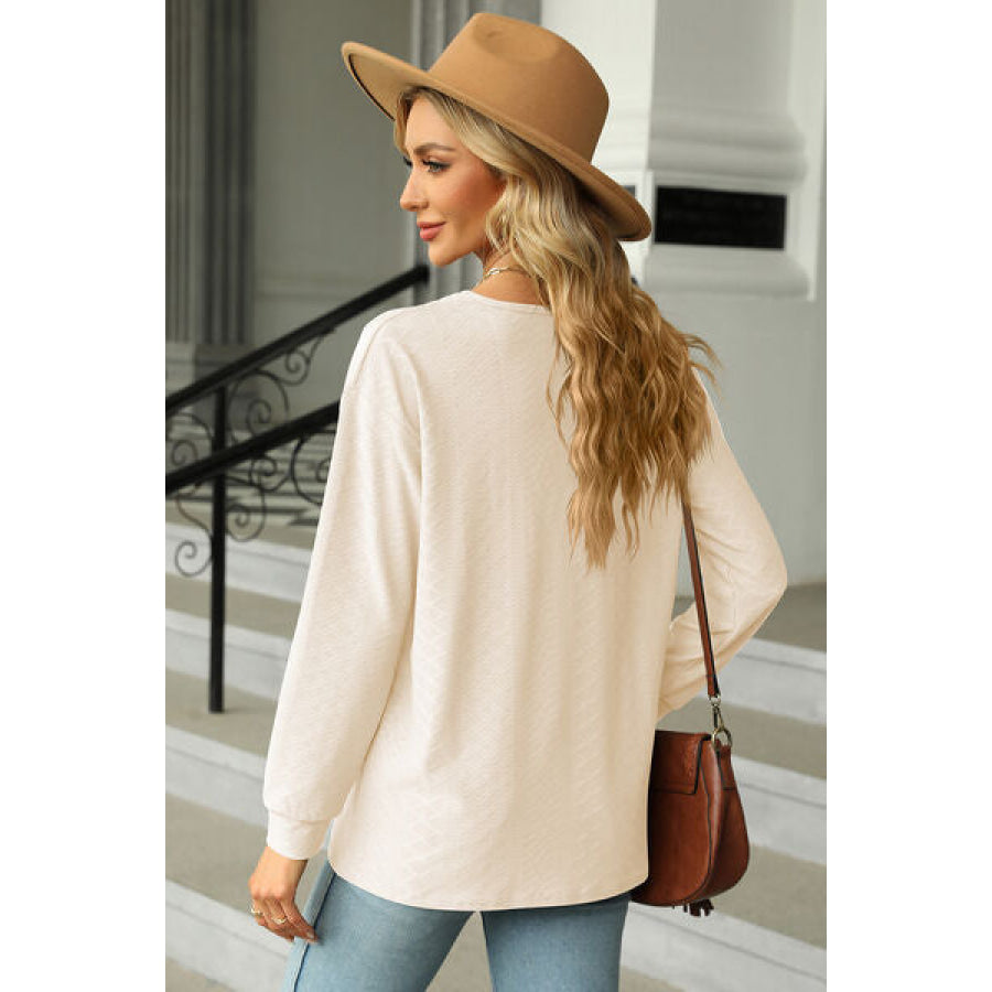 V - Neck Long Sleeve T - Shirt Apparel and Accessories