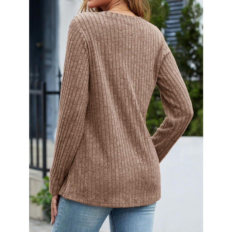 V-Neck Long Sleeve T-Shirt Apparel and Accessories