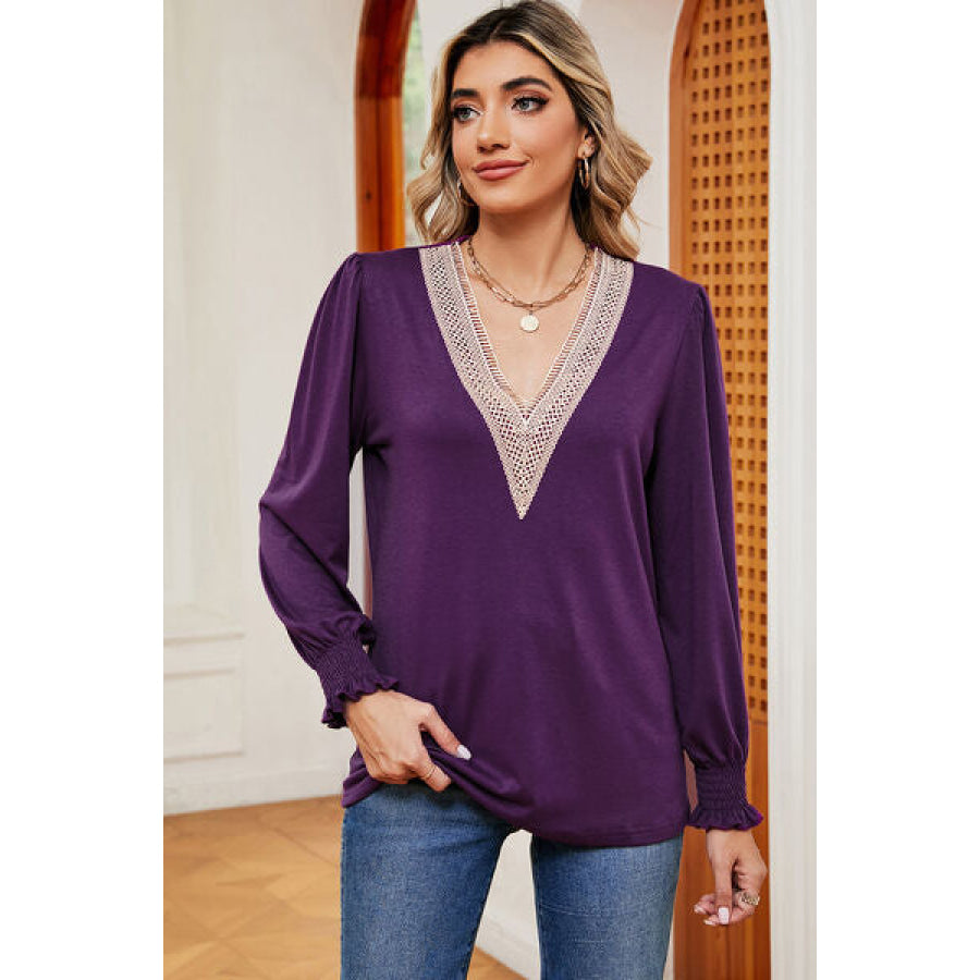 V - Neck Long Sleeve T - Shirt Apparel and Accessories
