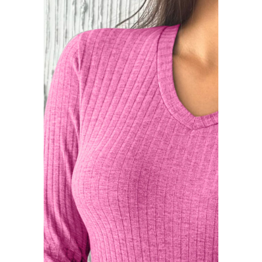 V-Neck Long Sleeve T-Shirt Apparel and Accessories