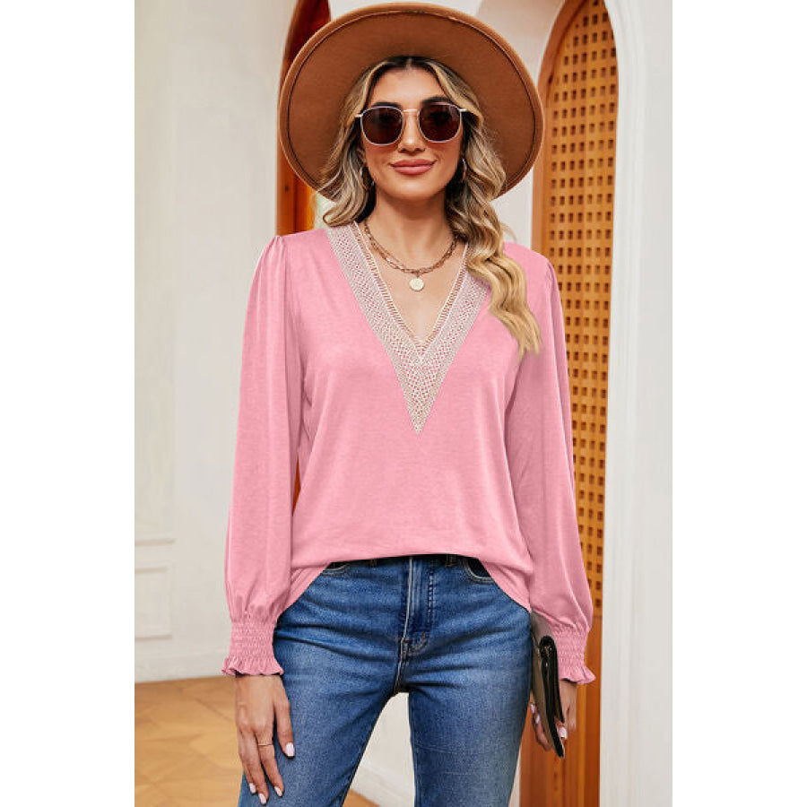 V - Neck Long Sleeve T - Shirt Apparel and Accessories