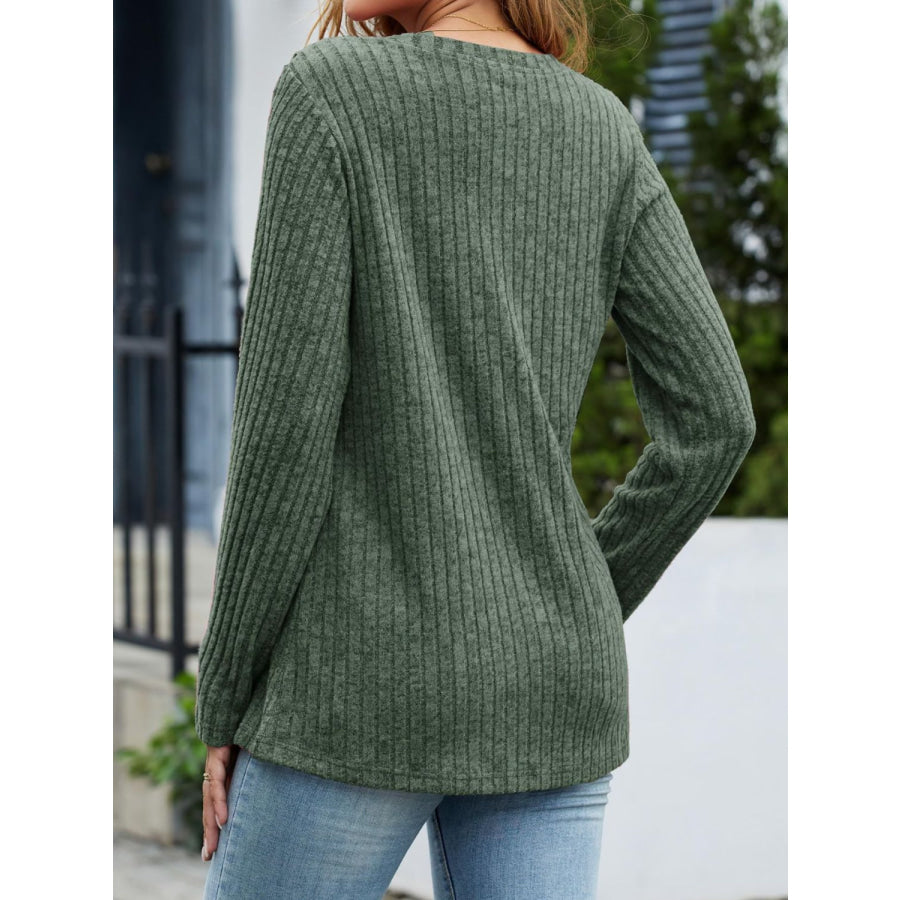 V-Neck Long Sleeve T-Shirt Apparel and Accessories