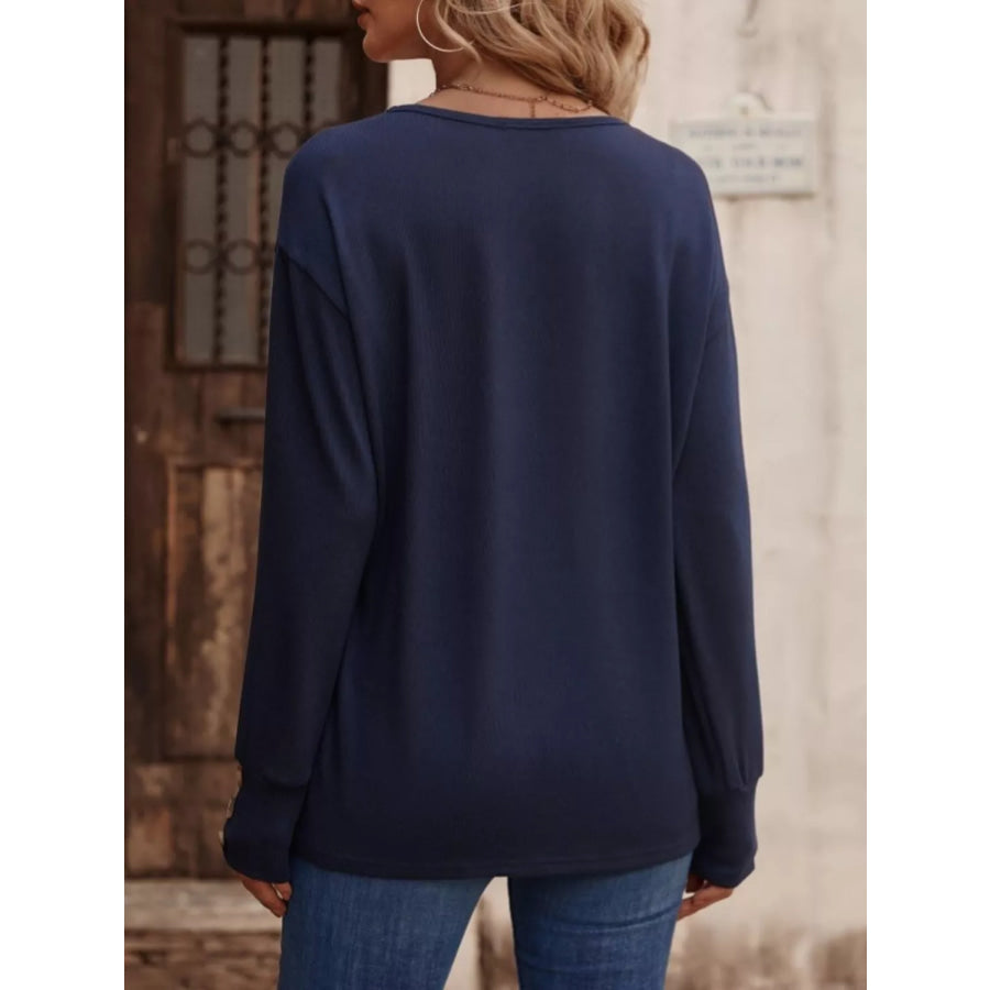 V-Neck Long Sleeve T-Shirt Apparel and Accessories