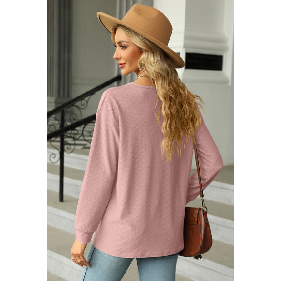 V - Neck Long Sleeve T - Shirt Apparel and Accessories
