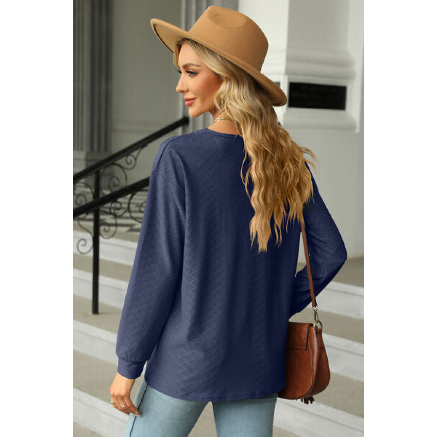 V - Neck Long Sleeve T - Shirt Apparel and Accessories