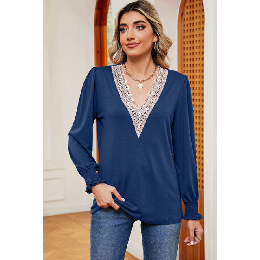V - Neck Long Sleeve T - Shirt Apparel and Accessories
