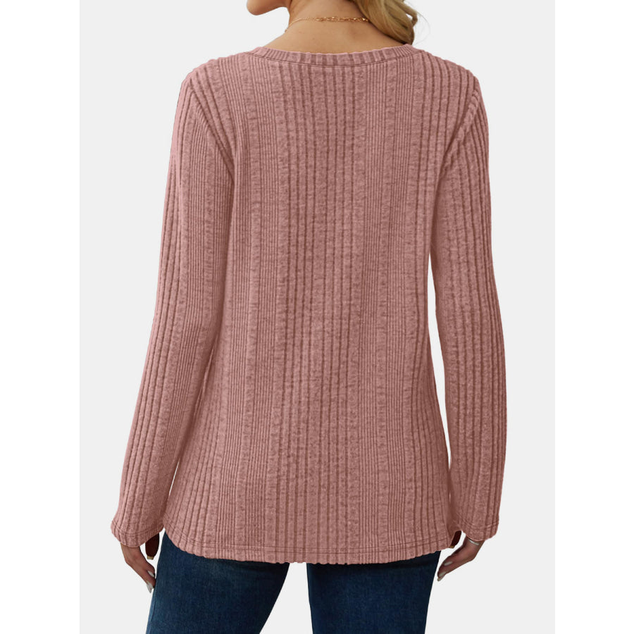 V-Neck Long Sleeve T-Shirt Apparel and Accessories