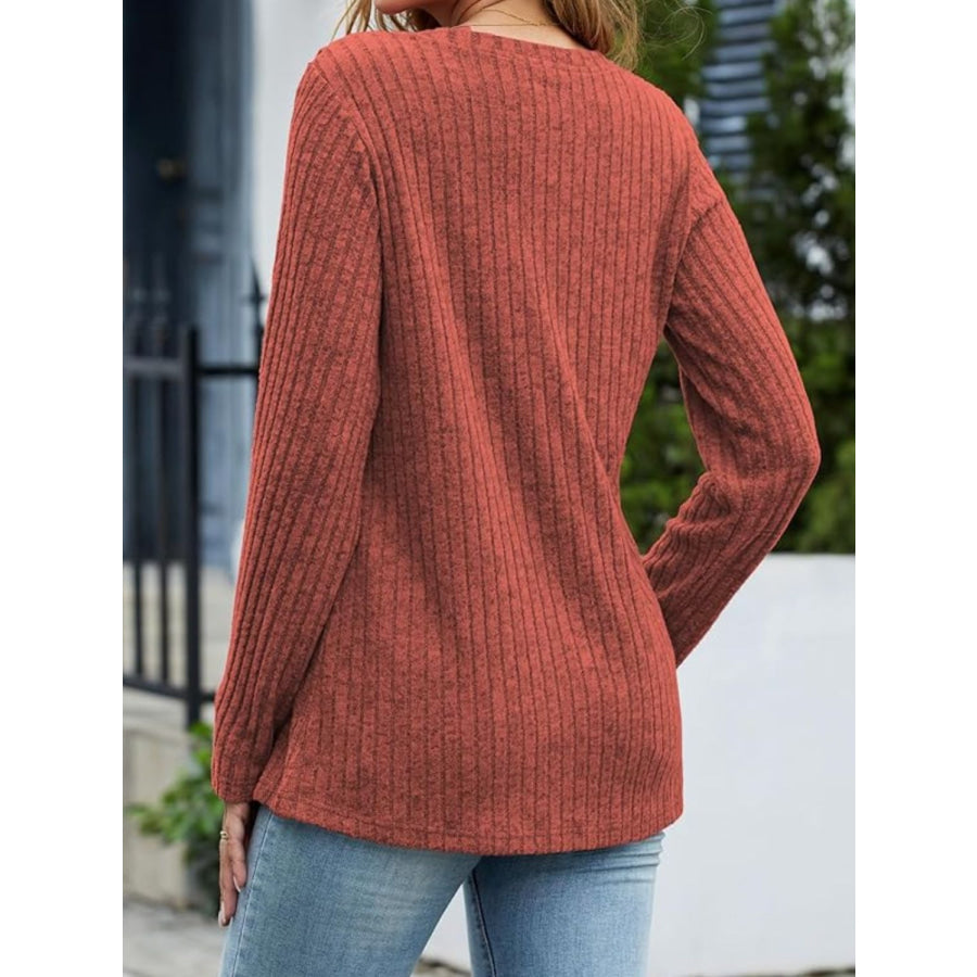 V-Neck Long Sleeve T-Shirt Apparel and Accessories