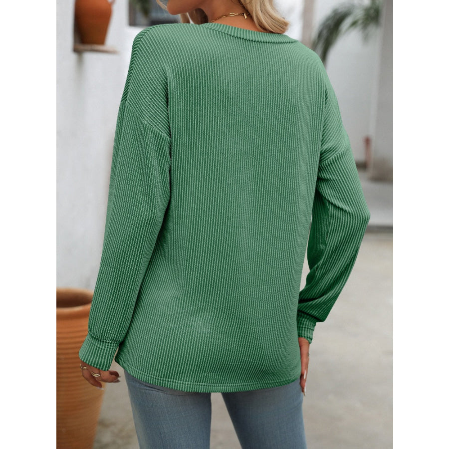 V-Neck Long Sleeve T-Shirt Apparel and Accessories