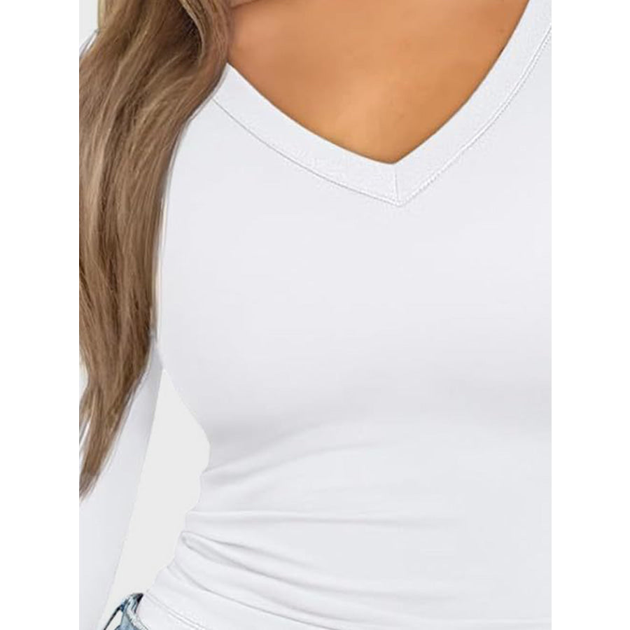 V-Neck Long Sleeve T-Shirt Apparel and Accessories