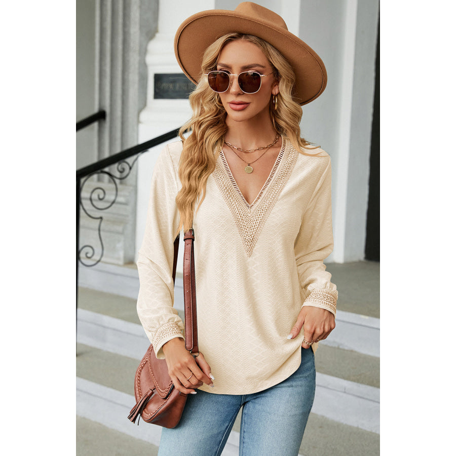 V - Neck Long Sleeve T - Shirt Apparel and Accessories