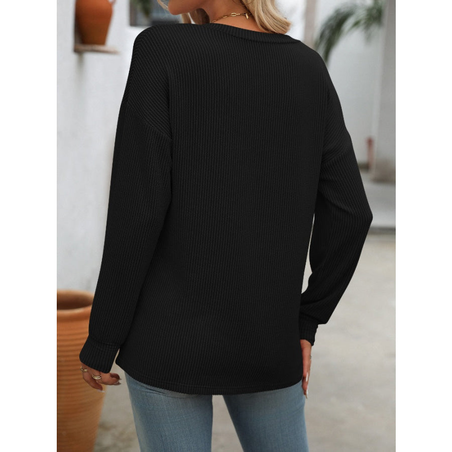 V-Neck Long Sleeve T-Shirt Apparel and Accessories