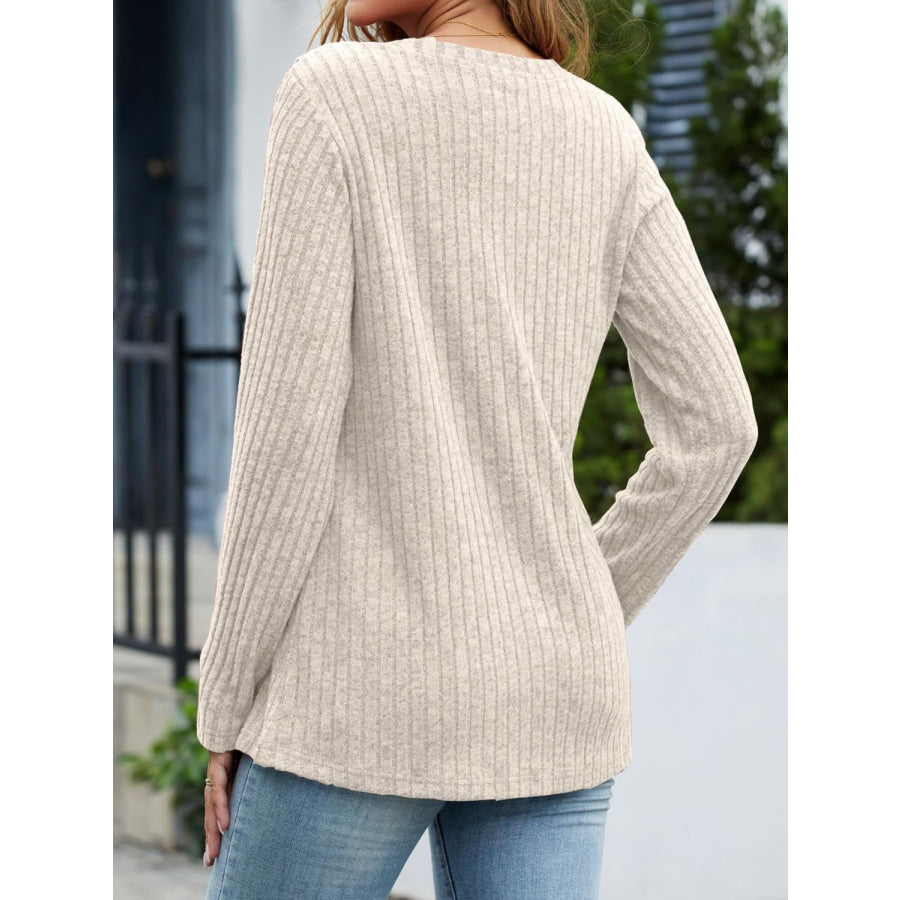 V-Neck Long Sleeve T-Shirt Apparel and Accessories
