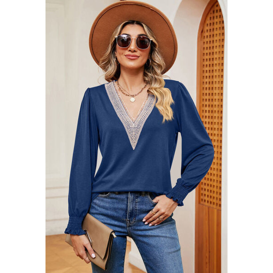 V - Neck Long Sleeve T - Shirt Apparel and Accessories