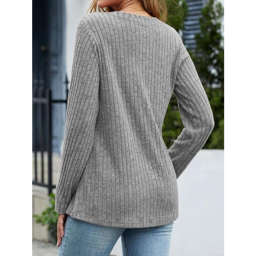 V-Neck Long Sleeve T-Shirt Apparel and Accessories