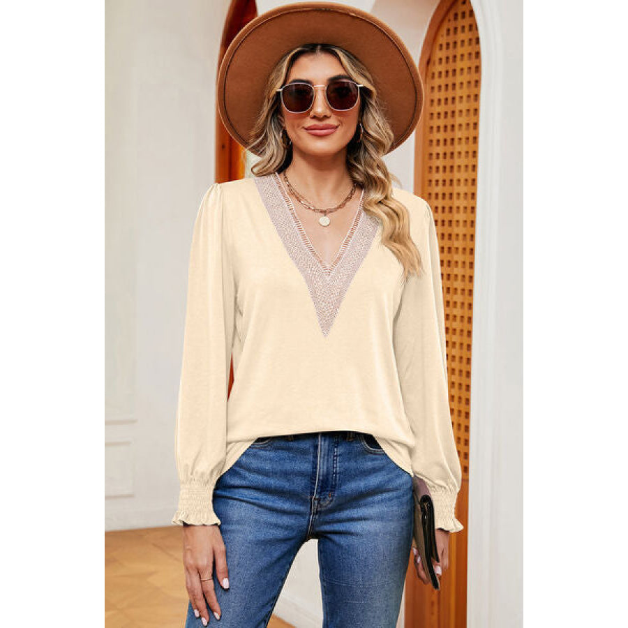 V - Neck Long Sleeve T - Shirt Apparel and Accessories