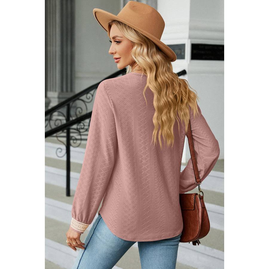 V - Neck Long Sleeve T - Shirt Apparel and Accessories