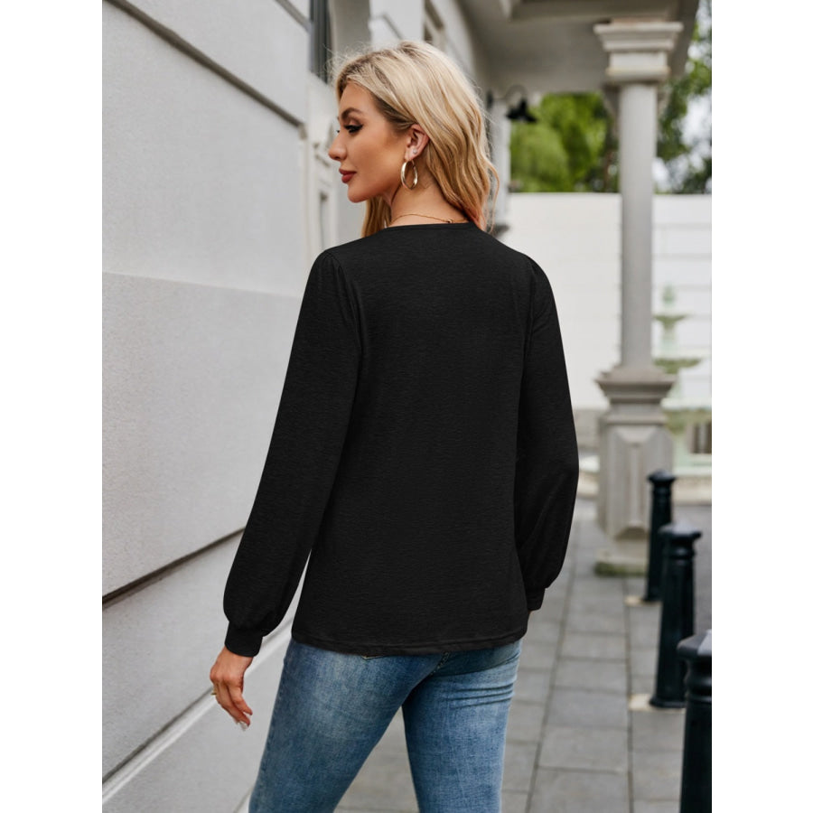 V-Neck Long Sleeve T-Shirt Apparel and Accessories
