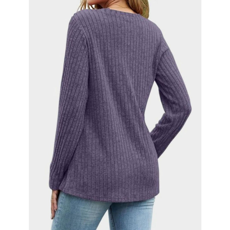 V-Neck Long Sleeve T-Shirt Apparel and Accessories