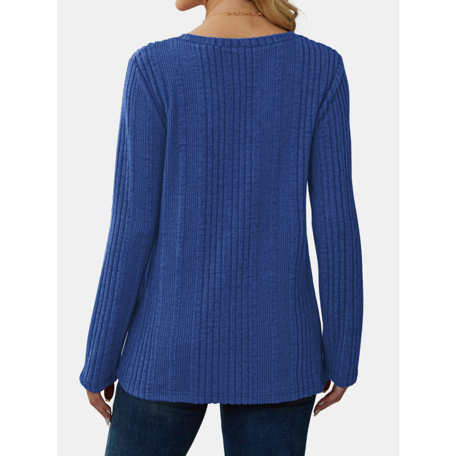 V-Neck Long Sleeve T-Shirt Apparel and Accessories