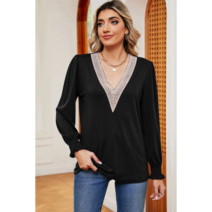 V - Neck Long Sleeve T - Shirt Apparel and Accessories