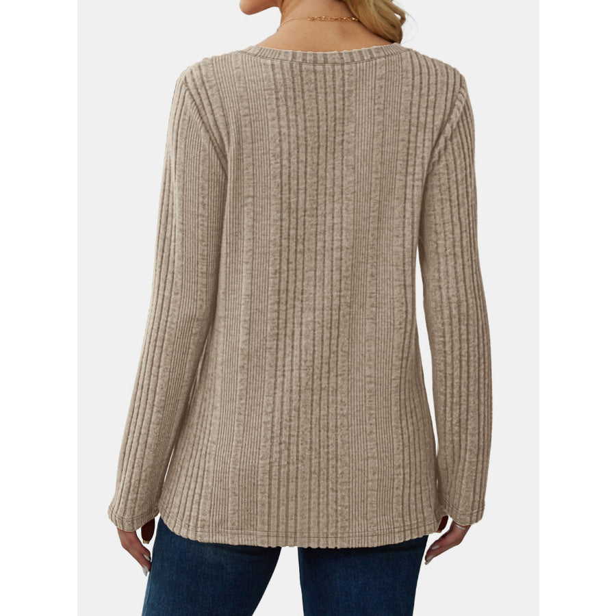 V-Neck Long Sleeve T-Shirt Apparel and Accessories