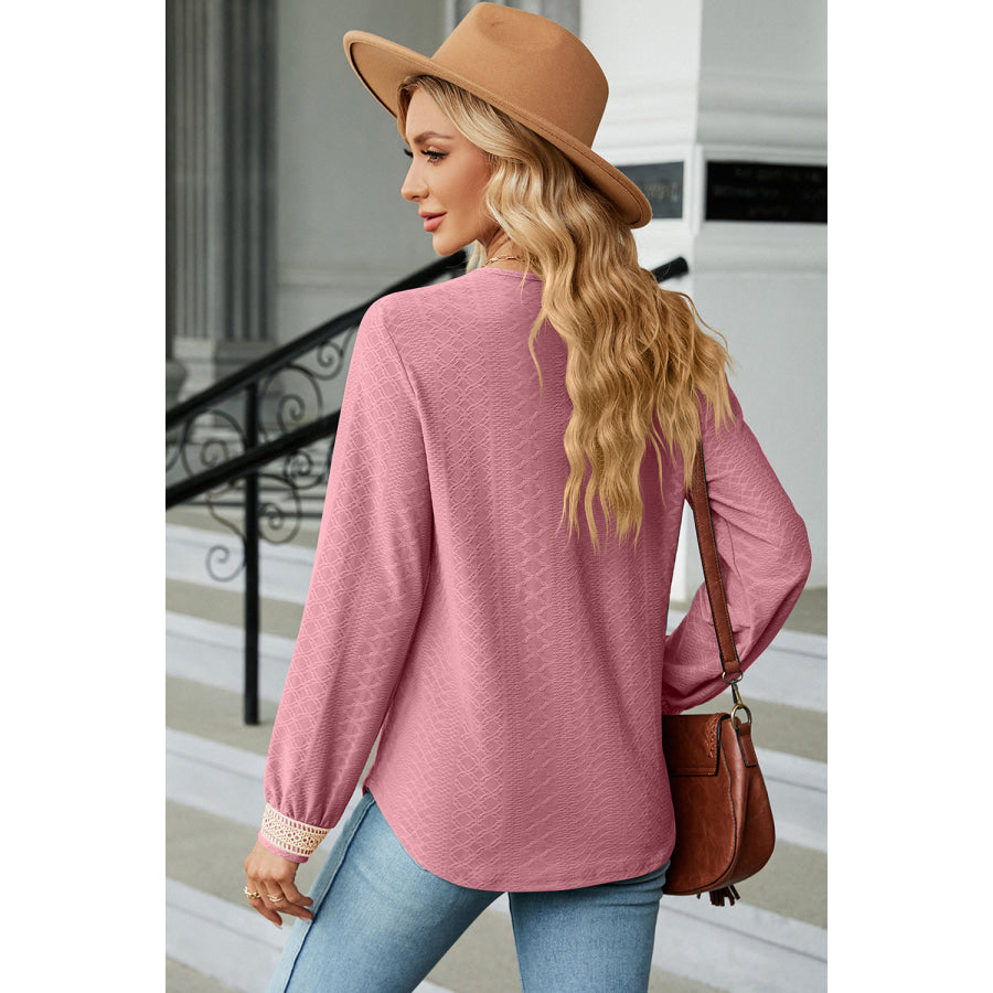 V - Neck Long Sleeve T - Shirt Apparel and Accessories