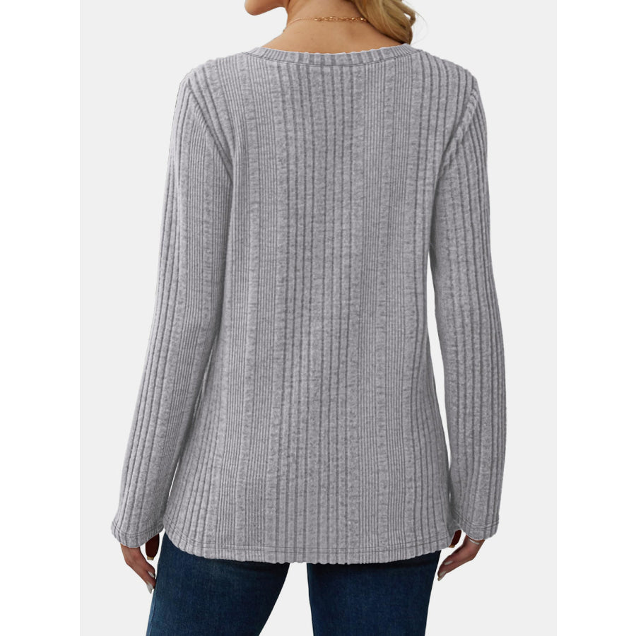 V-Neck Long Sleeve T-Shirt Apparel and Accessories