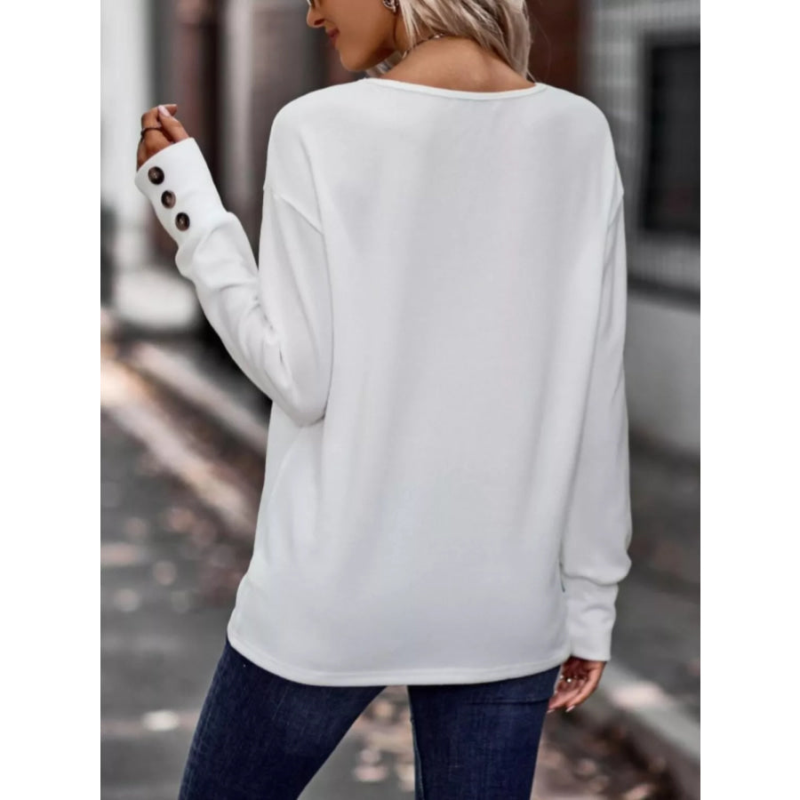 V-Neck Long Sleeve T-Shirt Apparel and Accessories