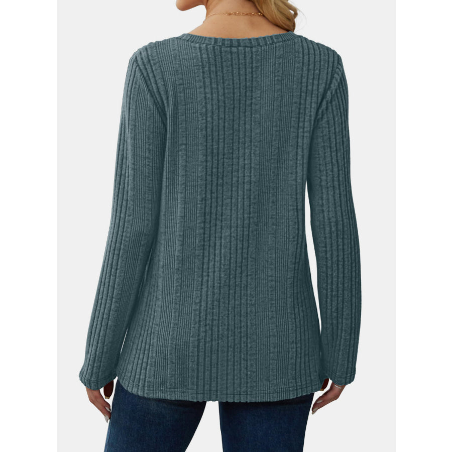 V-Neck Long Sleeve T-Shirt Apparel and Accessories