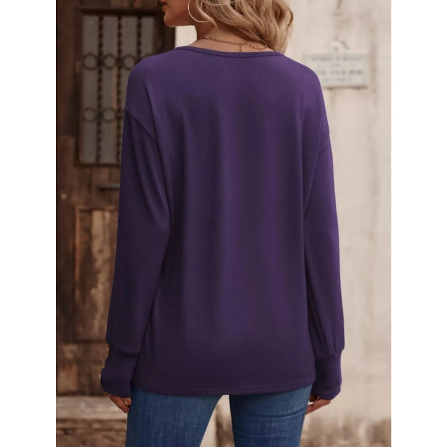 V-Neck Long Sleeve T-Shirt Apparel and Accessories