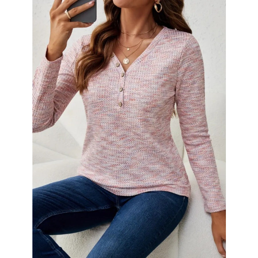 V-Neck Long Sleeve T-Shirt Apparel and Accessories