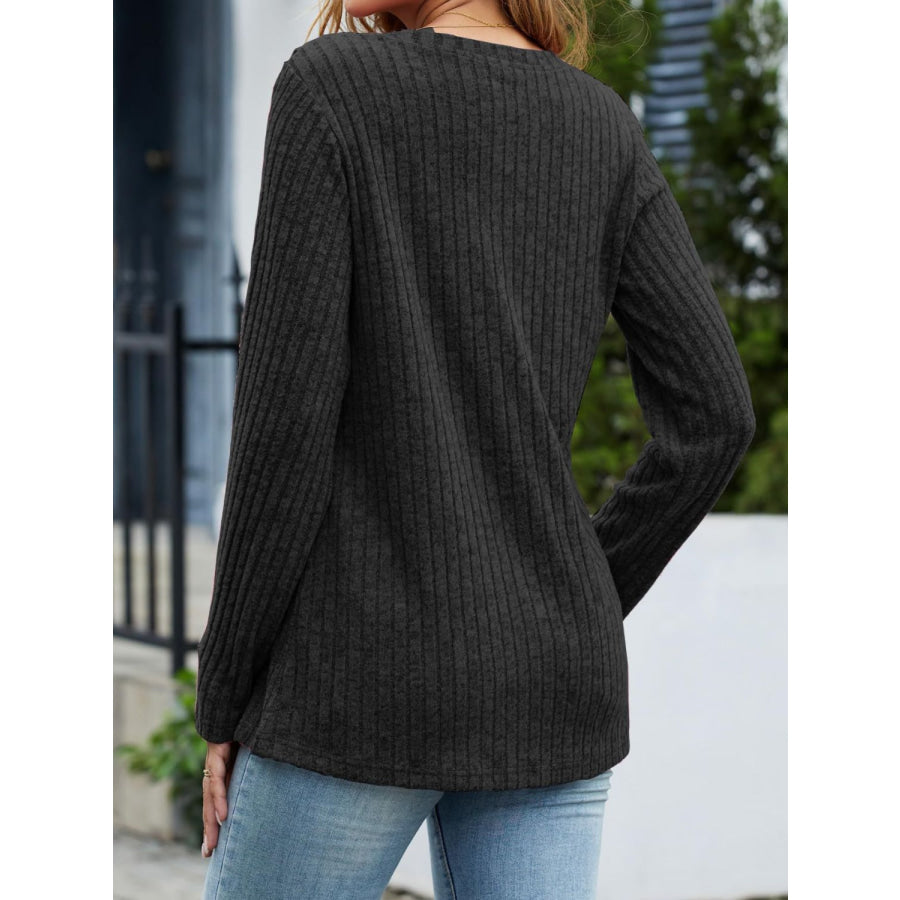 V-Neck Long Sleeve T-Shirt Apparel and Accessories