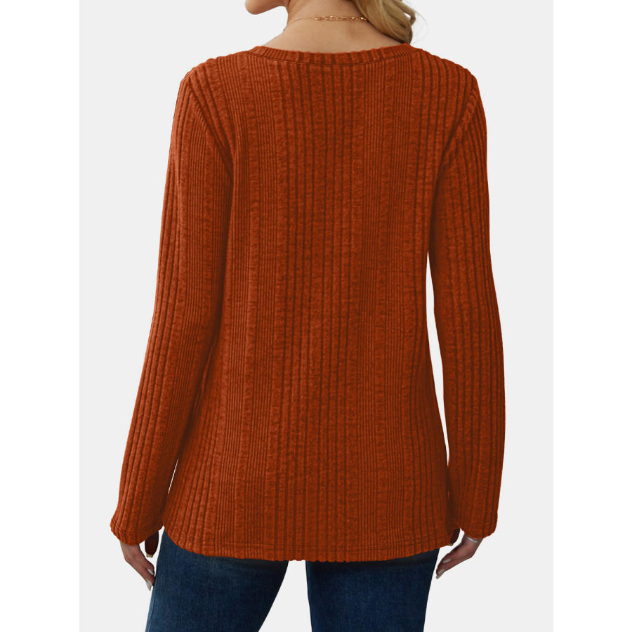 V-Neck Long Sleeve T-Shirt Apparel and Accessories