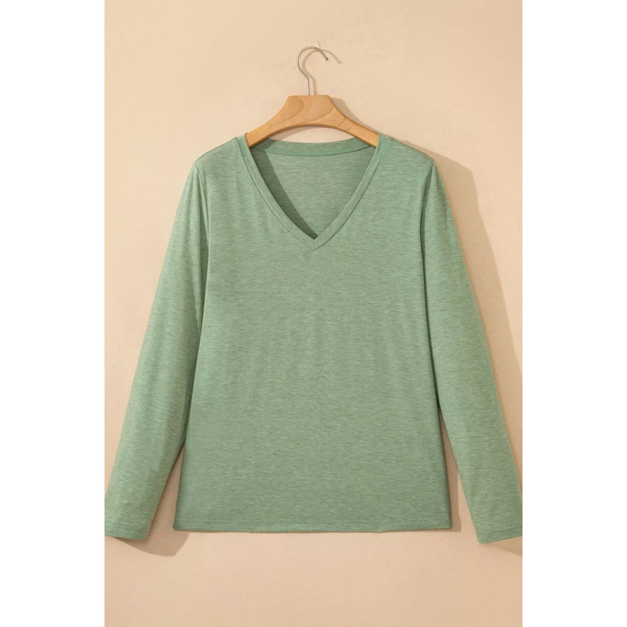 V-Neck Long Sleeve T-Shirt Apparel and Accessories