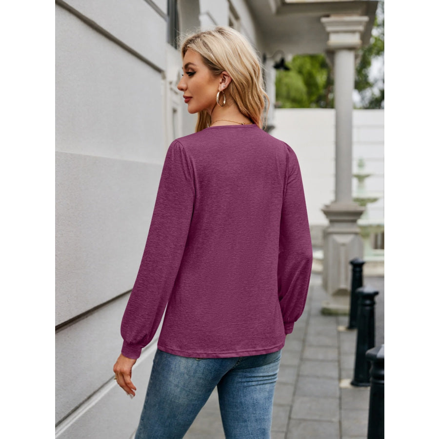 V-Neck Long Sleeve T-Shirt Apparel and Accessories